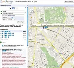 google-transit Google Transit ya funciona en 6 ciudades