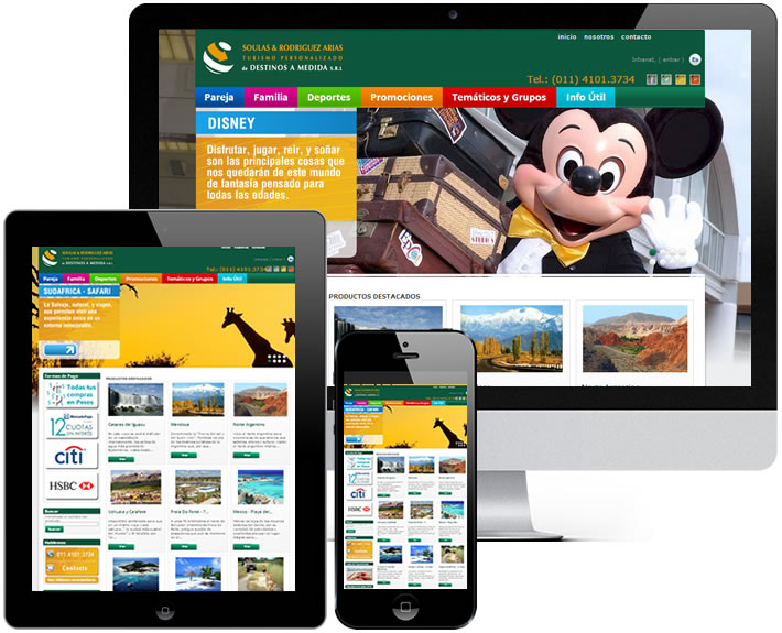 diseño sitio web turismo