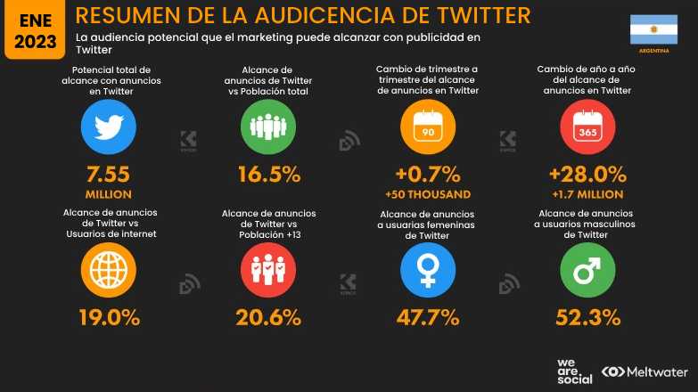 Estadísticas de Redes Sociales en Argentina 2023