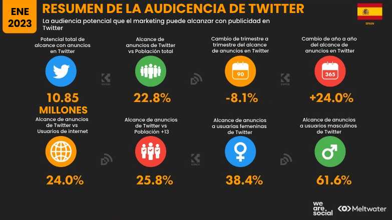 Uso de Twitter España 2023