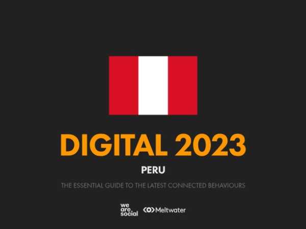 Estadísticas de redes sociales en Perú 2023