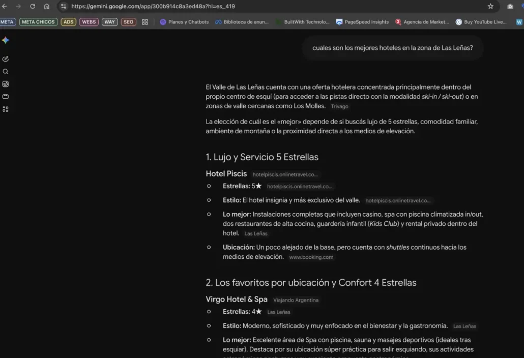 posicionamiento geo en gemini